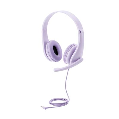 ELECOM Kids Headphones Tangle-Free 3.5mm Jack Wired Cord On-Ear Headset for Children/Teens/Boys/Girls Compatible with Smartphones/Playstation/PC/Tablet (HS-KD01TPL)