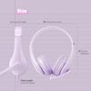 ELECOM Kids Headphones Tangle-Free 3.5mm Jack Wired Cord On-Ear Headset for Children/Teens/Boys/Girls Compatible with Smartphones/Playstation/PC/Tablet (HS-KD01TPL) view 3
