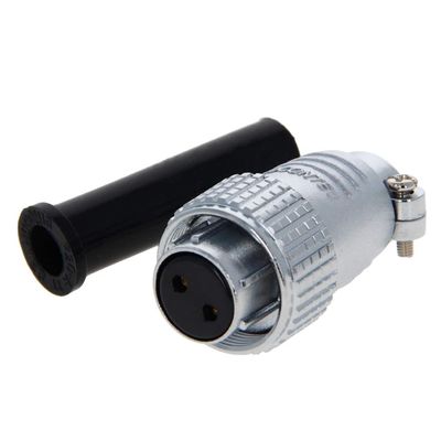 Heyiarbeit Silver P20 20A 2P Aviation Connector Male Wire Panel Power Chassis Fittings Metal Connector Aviation 1Pcs