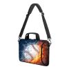 AMARY 13-13.3inch laptop sleeve chromebook case adjustable shoulder strap with handle accessory pocket for men women (Baseball) view 4