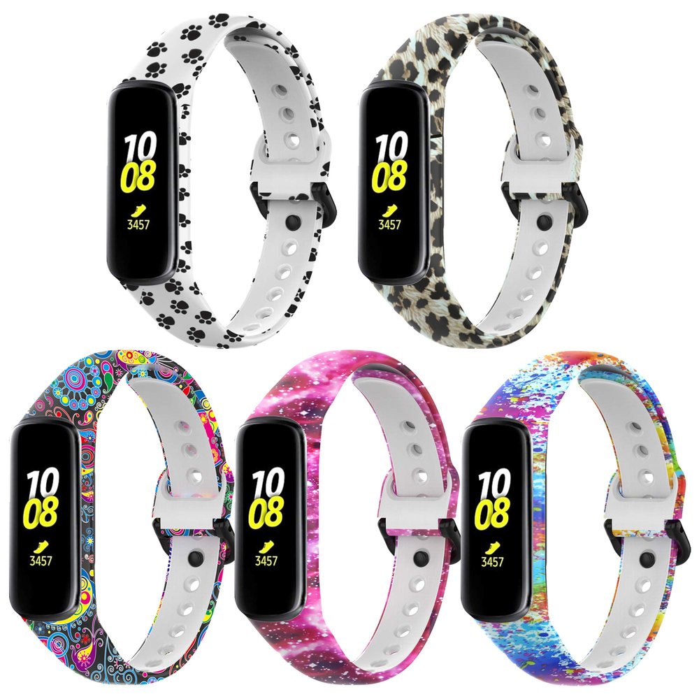 BabyValley Band Compatible with Samsung Galaxy Fit 2 Silicone Band Wristband 20MM Bracelet Multicolour Sport Strap Smartwatch Band for Galaxy Fit 2 (Color*5)