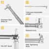 Pro Stainless Steel Telescopic Backdrop Crossbar Max Length 10 ft/3m Adjustable Background Support Cross Arm, Backdrop Pole for C Stand view 2