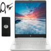 HP 2023 15.6 HD Laptop for Business and Student, AMD Ryzen 3 3250U(Up to 3.5GHz), 16GB RAM, 1TB HDD+256GB SSD, Ethernet, WiFi, Fast Charge, HDMI, w/Ghost Manta Accessories, Natural Silver view 1