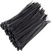 1000 PCS 40 Lbs 8" Anti UV Black Cable Wire Zip Nylon Tie Wrap 1000pk view 1