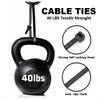 1000 PCS 40 Lbs 8" Anti UV Black Cable Wire Zip Nylon Tie Wrap 1000pk view 2