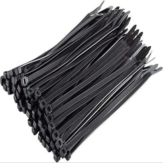 6000 PCS 40 Lbs 8" Anti UV Black Cable Wire Zip Nylon Tie Wrap 1000pk