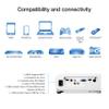 Epson Pro EX7280 3-Chip 3LCD WXGA Projector 4000 Lumens Equal Color and White Brightness, HDMI, Built-in Speaker, 16,000:1 Contrast Ratio view 3