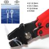 Fishing Crimping Pliers Heavy Duty Stainless Steel Wire Rope Crimping Tool Fishing Tackle Pliers Built-in Wire Cutters Crimp Sleeves, 4 Crmping Size (Red - Carbon Steel Crimper) view 3
