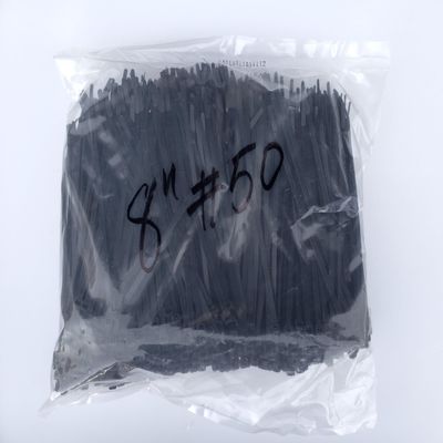 2000 PCS 50 Lbs 8" Anti UV Black Cable Wire Zip Nylon Tie Wrap 1000pk