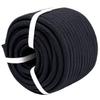 YUZENET Braided Polyester Arborist Rope (3/8 inch X 100 feet) High Strength Bull Rope for Tree Work Truck Securing Camping Swing, Black view 1