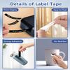 Cruxer 20 Pack Replacement for P-Touch TZe-335 TZ-335 Label Tape White Text on Black Laminated 12mm 0.47" Compatible with Ptouch PT-D200 PT-D210 PT-D400 PT-D450 PT-D600 PT-H100 1230PC Label Maker view 4