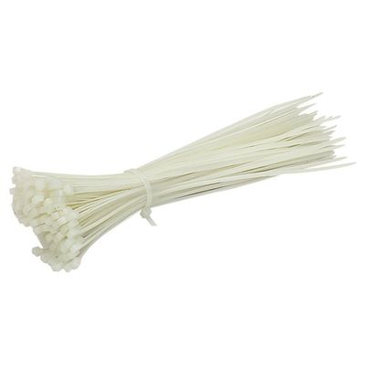 4000 PCS 40 Lbs 8" Natural Cable Wire Zip Nylon Tie Wrap 1000pk