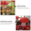 TOYANDONA 2pcs Mushroom Shape Lanterns Decorative Hanging Festival Lanterns for Boys and Girls Birthday Parties Decor Lightweight Portable Cute Cartoon Design view 4