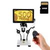 LCD Digital USB Microscope with 7" 1080P Screen, Coin & Soldering Microscope with 12MP Video Camera & 1200X, 32GB SD Card, Wired Remote 10 LED Lights for Kids/Adults, Windows/Mac Compatible view 1