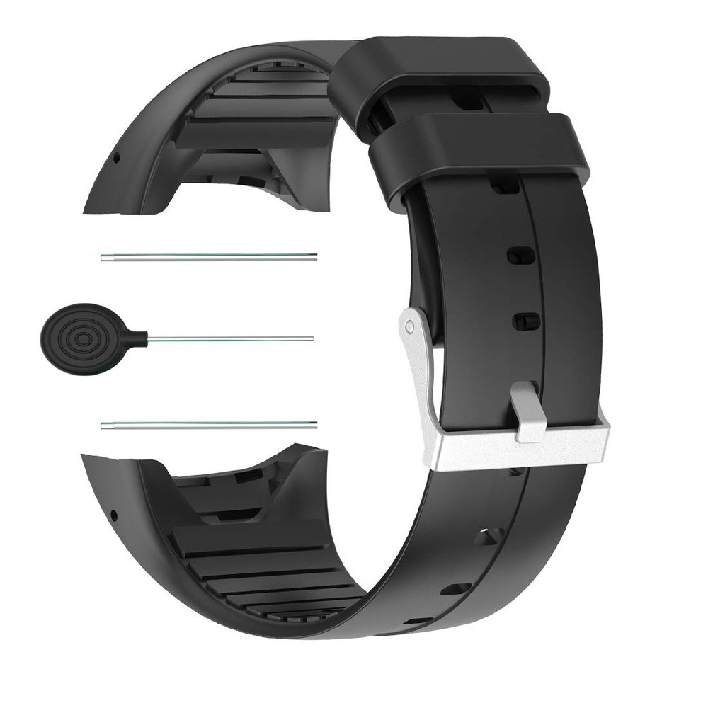 Huwokxix Watch Strap compatible with Polar M400,Adjustable Silicone Sports Strap Replacement Band for Polar M400 Smart Watch
