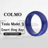 COLMO Model 3 Smart Ring Accessory for Tesla Model 3 Key Card Key Fob Replacement Ceramic RFID Smart Ring US 6Support Customization Fast Priority Delivery Worldwide (7mm US 6 Blue) view 2