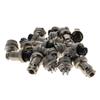 Heyiarbeit 10pairs Aviation Connector 4P 4A GX16-4 Waterproof Male Female Wire Panel Power Chassis Metal Fittings Connector Aviation Silver view 1