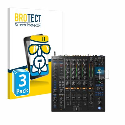 brotect Glass Screen Protector Film Compatible with Pioneer DJM A9 (3 Pack) - Glass-Foil 9H Protection [Scratch Resistant, High Clarity]