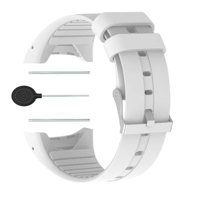 Huwokxix Watch Strap compatible with Polar M400,Adjustable Silicone Sports Strap Replacement Band for Polar M400 Smart Watch