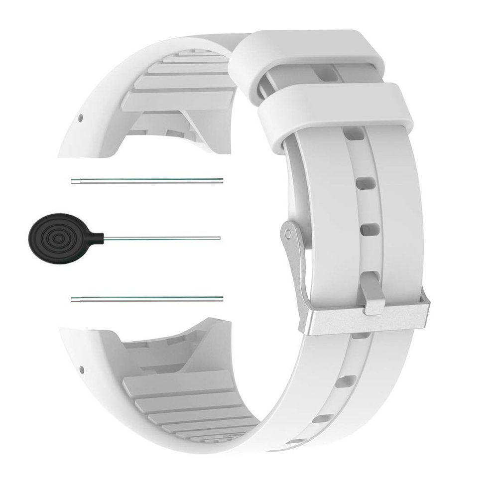 Huwokxix Watch Strap compatible with Polar M400,Adjustable Silicone Sports Strap Replacement Band for Polar M400 Smart Watch