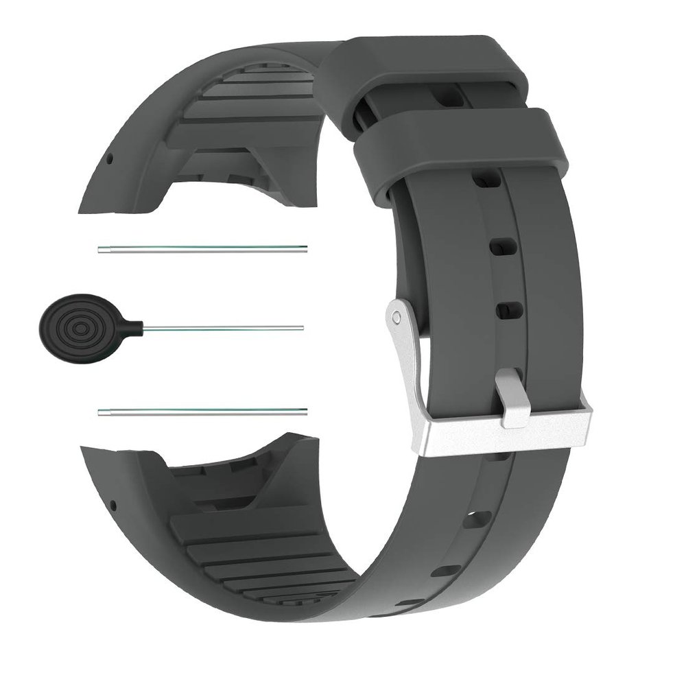 Huwokxix Watch Strap compatible with Polar M400,Adjustable Silicone Sports Strap Replacement Band for Polar M400 Smart Watch