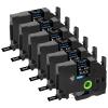 Cruxer 6 Pack Replacement for P-Touch TZe-315 TZ-315 6mm 0.23" White Text on Black Laminated Label Tape Compatible with Ptouch PT-D200 PT-D210 PT-D400 PT-D450 PT-D600 PT-H100 1230PC Label Maker view 1