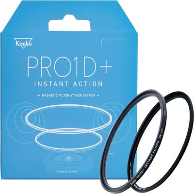 Kenko Camera Lens Protection Filter PRO1D+ Instant Action UV L41 Set 67mm, Magnetic Filter, Multi-Coated, Magnetic Adapter Ring Included