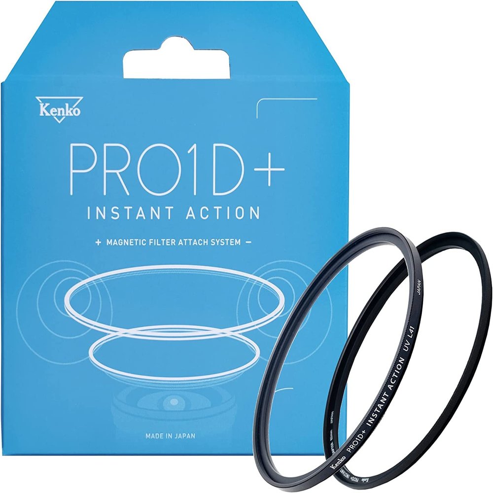 Kenko Camera Lens Protection Filter PRO1D+ Instant Action UV L41 Set 67mm, Magnetic Filter, Multi-Coated, Magnetic Adapter Ring Included