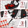 RunJRX YIMAGUJRX 32 Switches Acrylic Lube Station,Keyboard Lube Kit,Switch Opener,Switch Lube,Switch Puller,Keycap Puller,Switch Lube Tool for Custom Mechanical Keyboard (12Pcs) view 4