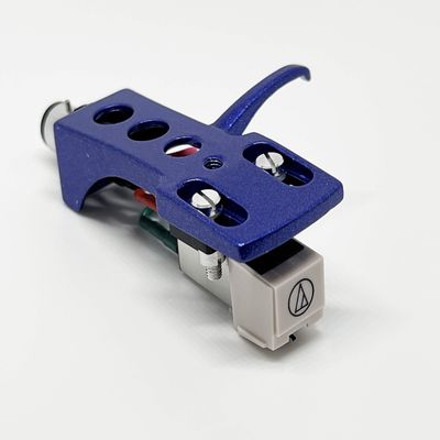 Cartridge, conical Stylus, needle with mounting bolts and Blue Headshell for DENON DP57L, DP59L, DP60L, DP72L, DP30L, DP35F, DP37F