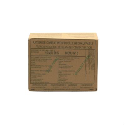 New FRENCH MRE Army Ration Meal Ready To Eat Emergency Food Supplies Genuine RCIR (Menu 8)