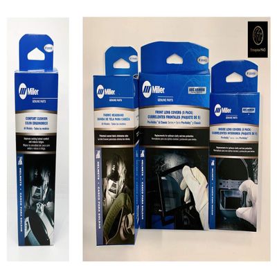 Combo Miller Electric Cover Lens Pro-Hobby & Classic Series 231410-231411, HeadBand 770249 and Headgear 216336