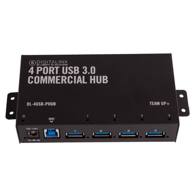 DigitaLinx DL-4USB-PHUB TeamUp+ Series 4 Port Powered USB 3.0 Commercial Hub