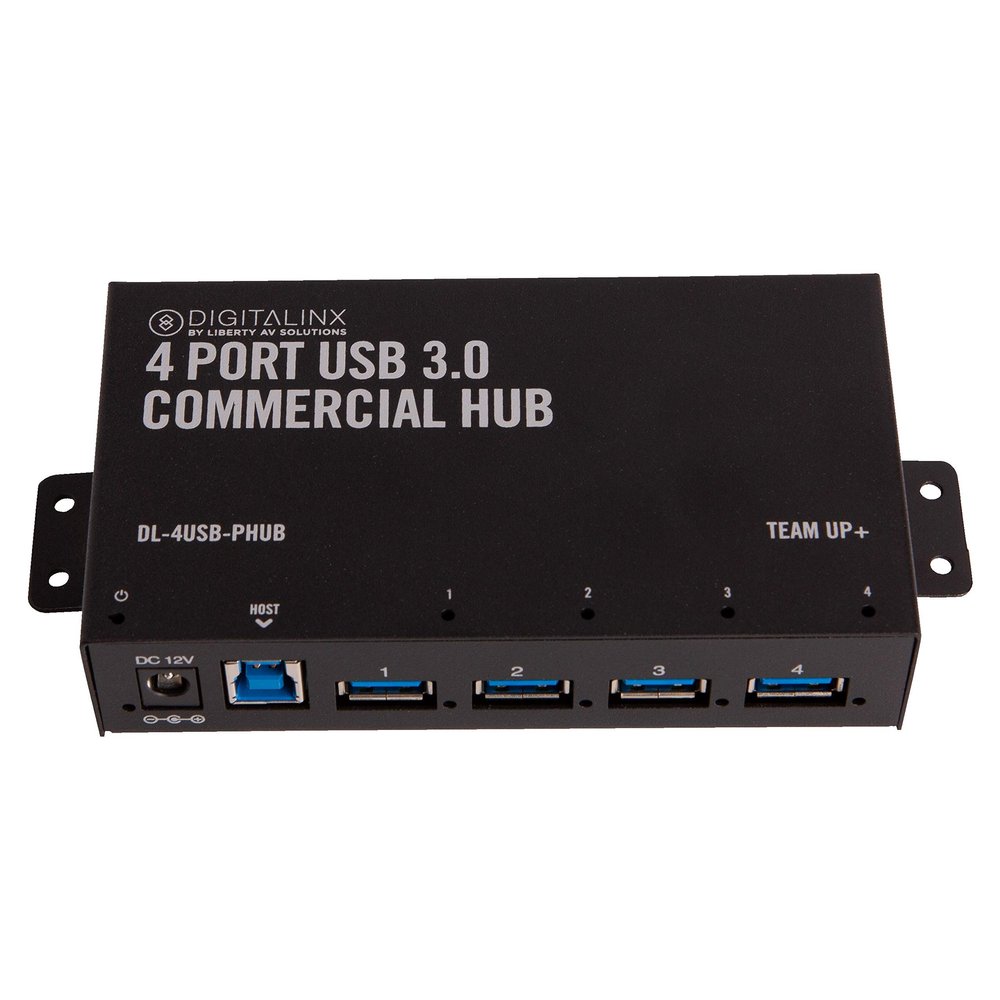 DigitaLinx DL-4USB-PHUB TeamUp+ Series 4 Port Powered USB 3.0 Commercial Hub
