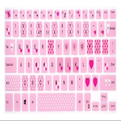 MMDW Keyboard Cover for Dell 14 5481 5482 5485 5491/13 5368 5378 5370 5379 7386 7373 7375 7368 7378 7380/15.6" for Dell Inspiron 15 5568 5578 5579 5585 7570 7573 7569 7579 7580 7586,Lovely Bear