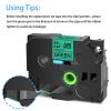 Cruxer Compatible for Brother TZE751 TZ751 24mm 1" Label Tape Black Text on Green Tape Replacement for PTD600 D600VP PTP700 P750W P900W P950NW PTP710BT PT-9600 PT-H500LI Label Makers, 6-Pack view 4