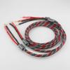 One Pair Oxygen-Free Copper Audio Speaker Cable HI-FI high-end Amplifier Speaker Cable Banana to Spade Plug Cable(2.5m) view 2