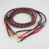 One Pair Oxygen-Free Copper Audio Speaker Cable HI-FI high-end Amplifier Speaker Cable Banana to Spade Plug Cable(2.5m) view 3
