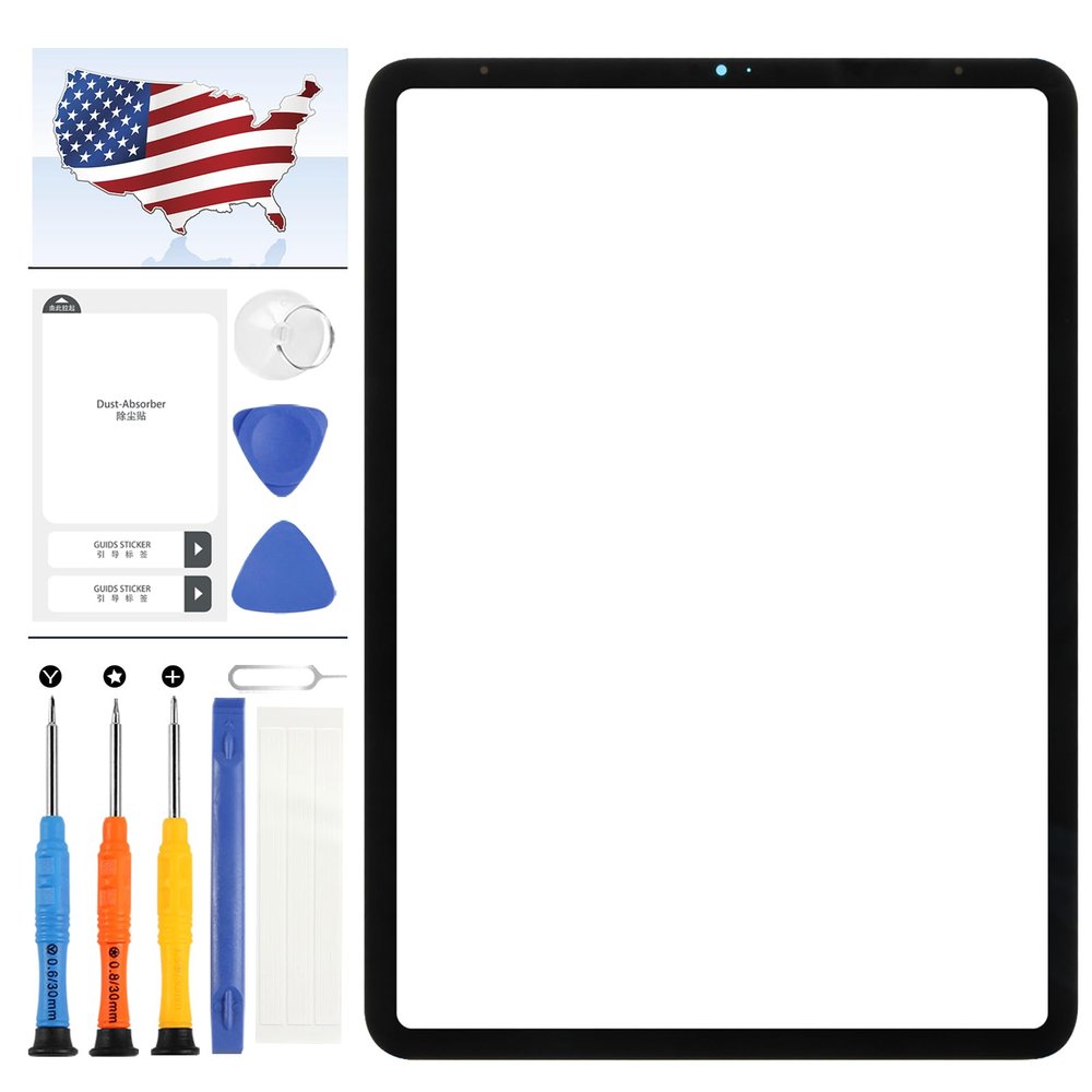 Screen Replacement for IPad Pro 11 (1st Gen 2018/2nd Gen 2020) A1980 A1934 A2013 A2068 A2230 Front Glass Outer Panel Lens Repair Parts with Tools (Not Including LCD,Not Touch Screen Digitizer)