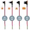 15ft Car Dash Cam Hardwire Kits,DC 5.5mm Head Charge Cable Tools w. Mini(ACS)/LP Mini(ACN)/ATO(ATC or ACU)/Micro2(ACZ) Fuse for NuCam WR & Galaxy Projector etc view 3