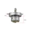 CHANCS JS-50 DC Gear Motor 12V DC 100RPM Speed Reduction Horizontal Hole Shaft POM Plastic Gear Gearbox view 2