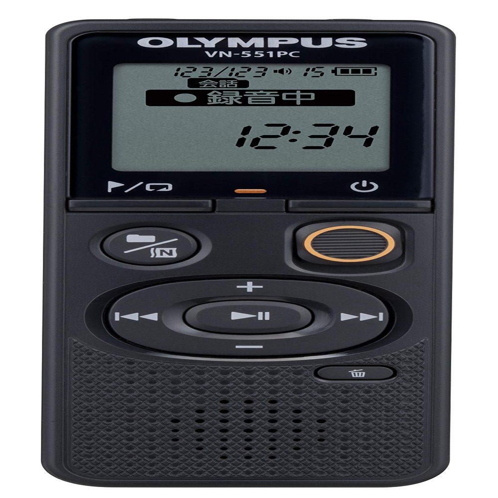 OM System/Olympus USB_Micro_b Voice Trek VN-551PC BLK Conference Recording/Meeting Minutes/Evidence Recording/Class Recording/Language Learning/Karaoke/Memo Recording/Interviews