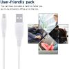 SapplySource 5ft White Micro USB PC Data/Sync Charging Cable Charger Cord Lead for Ematic EGQ307BL EGQ307BU EGQ307GR EGQ307PN EGQ307YW 7 HD Quad-Core Android Tablet PC view 3