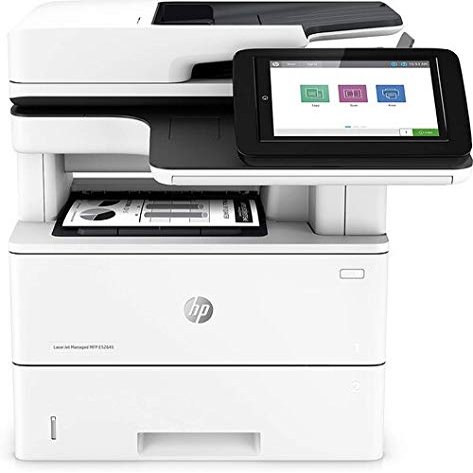HP 1PS54A Laserjet Managed MFP E52645DN Printer - Multi-Function - Wired - 8.0 Inch Touchscreen - 1.2 GHz - Duplex Printing - Flatbed - ADF - 100 Sheets (Renewed)
