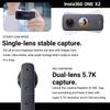 Insta360 ONE X2 360 Camera with Touchscreen - 5.7K30 360 Video, Front Steady Cam Mode, 18MP 360 Photo + InstaPano | Bundle Includes Invisible Selfie Stick (120cm) & 128GB Memory Card (3 Items) view 3