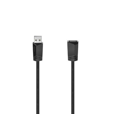 Hama USB A Cable USB A Extension Cable USB 2.0A Male USB A Female 480 Mbit/s 0.5 A 1.5 m Black