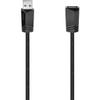 Hama USB A Cable USB A Extension Cable USB 2.0A Male USB A Female 480 Mbit/s 0.5 A 1.5 m Black view 2