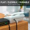 15FT RJ11 Cable Phone Cord for Landline & Telephone Cord for RJ11 to RJ11 Devices  Smooth, Clear Connections & Optimum Quality  Durable Phone Cable with 4 Gold-Plated Contact Pins (Black) view 2