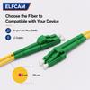 Elfcam - 30m/98.42ft Fiber Optic Cable LCA to LCA OS2 Singlemode Duplex 9/125um LSZH, Yellow, 30 Meter view 3