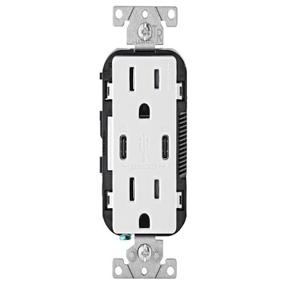 Duplex Type C Outlet WHT